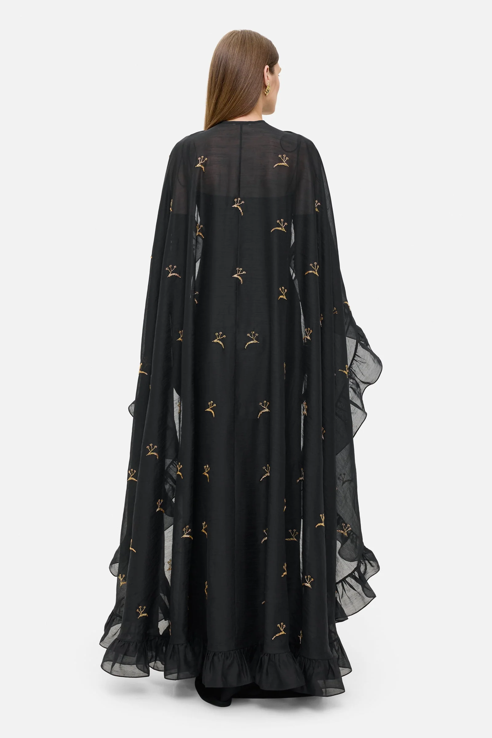 Hand-Embroidered Bernadette Cape - Image 4
